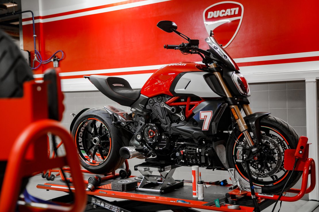 Посадка на Ducati Supersport